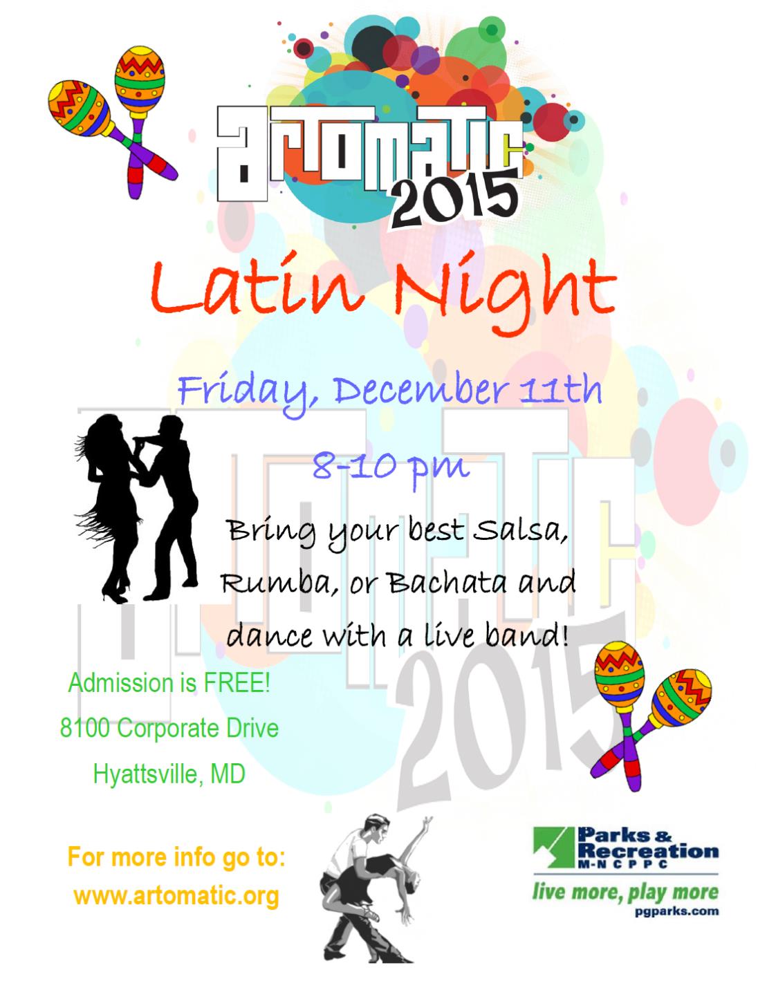 Join us for Latin Night at Artomatic!